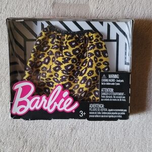 Barbie Doll Yellow Leopard Skirt